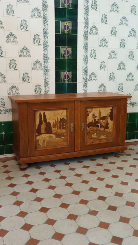 Seltener Jugendstil Halbschrank um 1920 Seltener Jugendstil Halbschrank um 1920