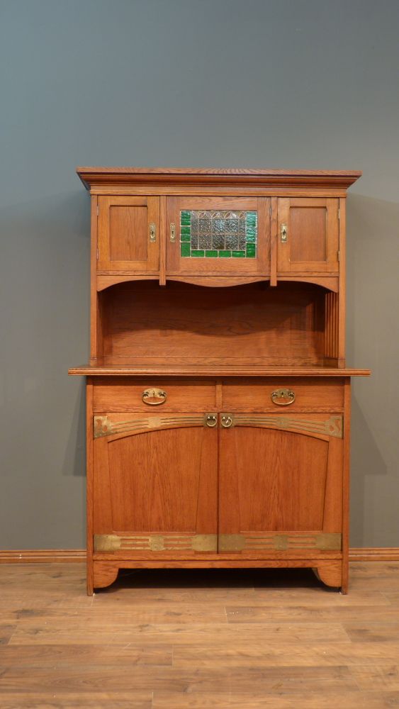 Seltenes Jugendstil Büffet, Eiche um 1910 Seltenes Jugendstil Büffet, Eiche um 1910