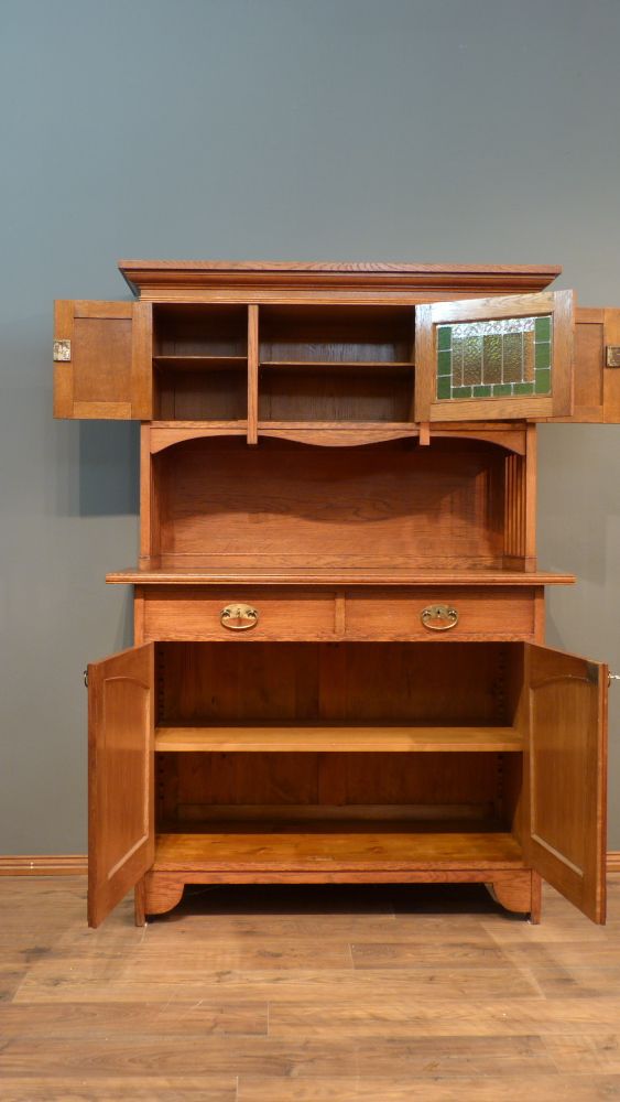 Seltenes Jugendstil Büffet, Eiche um 1910 Seltenes Jugendstil Büffet, Eiche um 1910