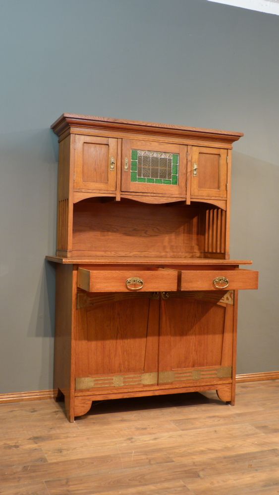 Seltenes Jugendstil Büffet, Eiche um 1910 Seltenes Jugendstil Büffet, Eiche um 1910