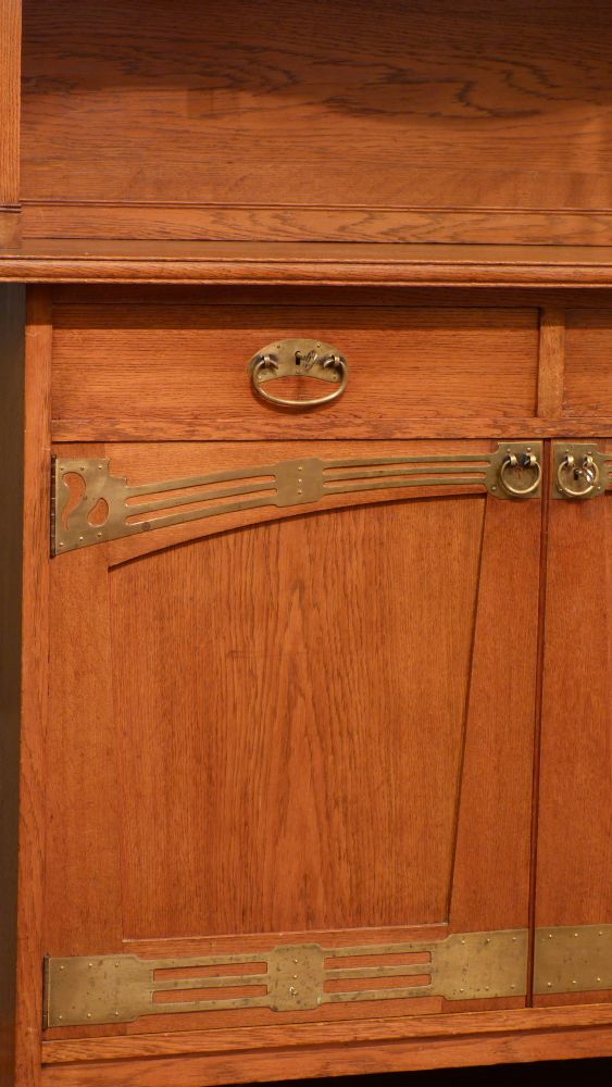 Seltenes Jugendstil Büffet, Eiche um 1910 Seltenes Jugendstil Büffet, Eiche um 1910