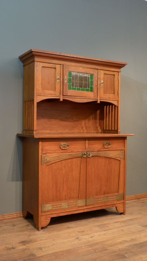 Seltenes Jugendstil Büffet, Eiche um 1910 Seltenes Jugendstil Büffet, Eiche um 1910