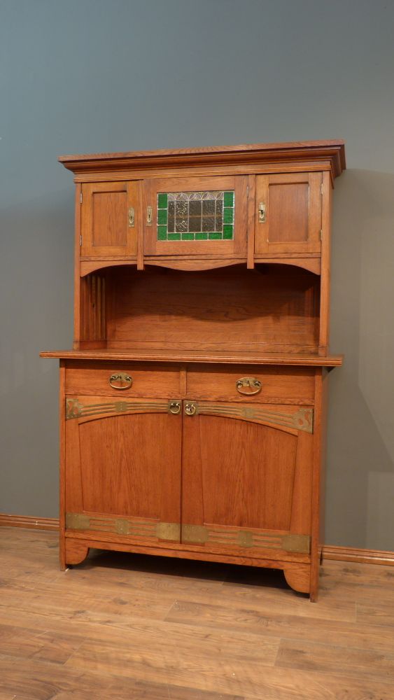 Seltenes Jugendstil Büffet, Eiche um 1910 Seltenes Jugendstil Büffet, Eiche um 1910