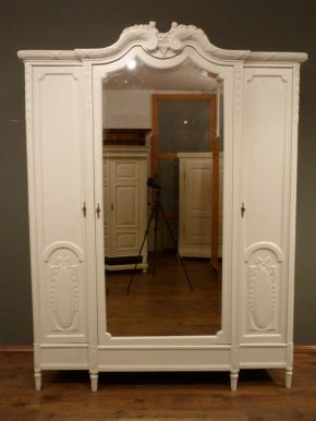 Französischer Jugendstil Kleiderschrank, Eiche um 1910