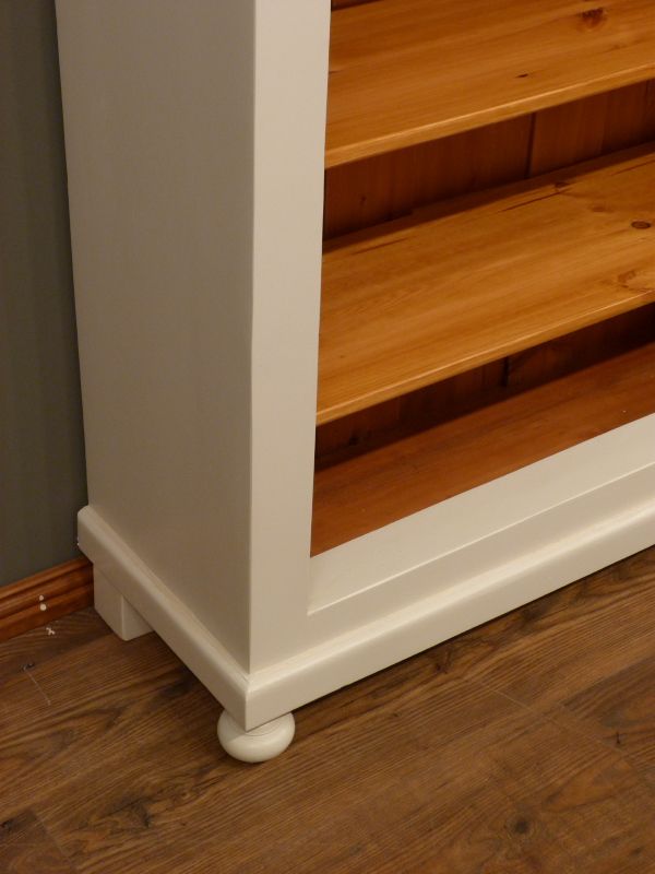 schrank619-antike Regale berlin - Antikes Bücherregal, Fichte weiß