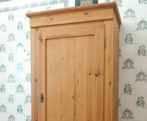 Eintüriger Jugendstil Kleiderschrank , Kiefer um 1900