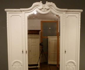 Französischer Jugendstil Kleiderschrank, Eiche um 1910