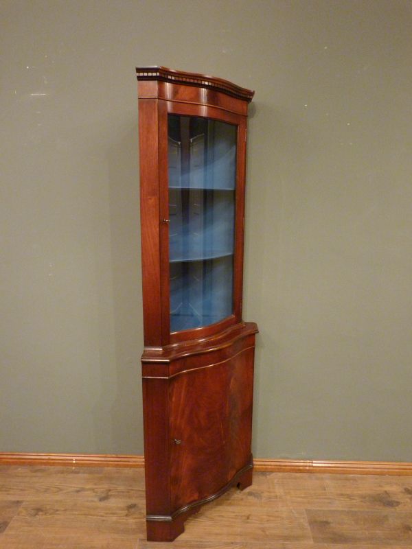 Eckschrank Mahagoni England schrank574 - Mahagoni Eckschrank, Stilmöbel