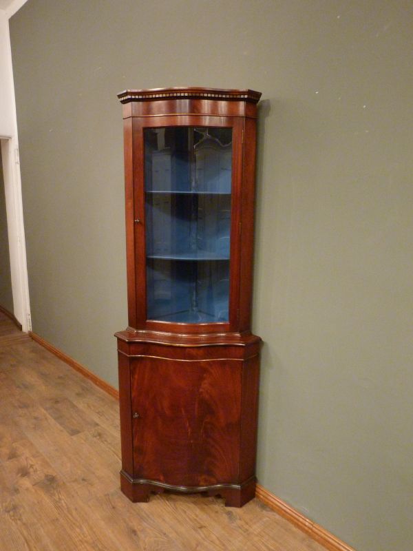 Eckschrank Mahagoni England schrank574 - Mahagoni Eckschrank, Stilmöbel
