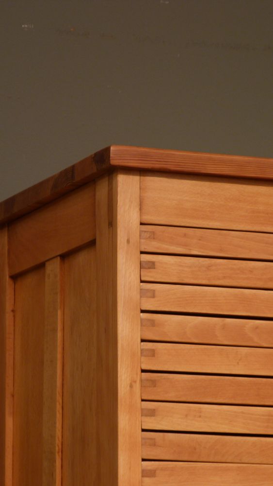 Seltener Archivschrank der Firma Klingspor, Buche um 1920