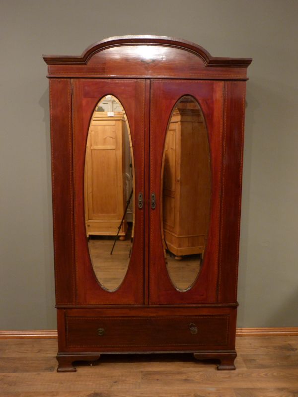 Antike Schränke, englischer Jugendstil Kleiderschrank,Mahagoni um 1910
