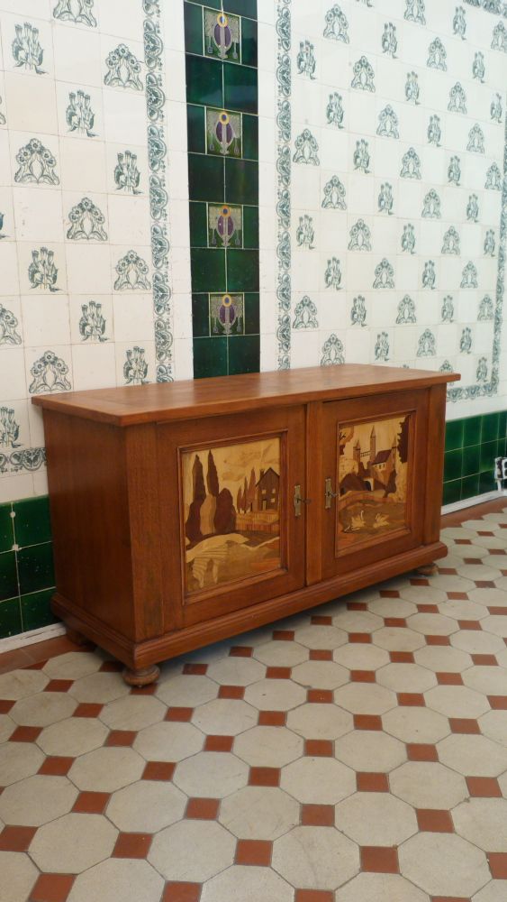 Seltener Jugendstil Halbschrank um 1920