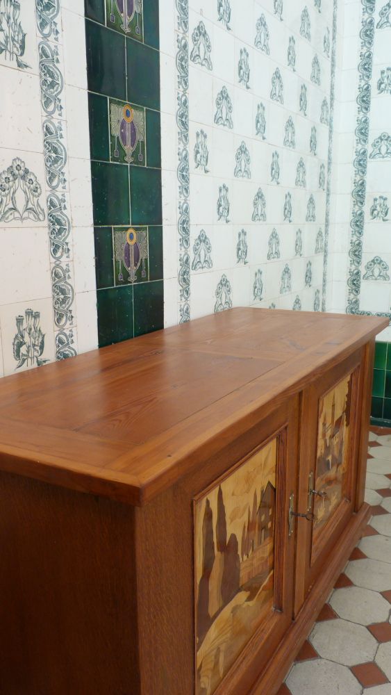 Seltener Jugendstil Halbschrank um 1920