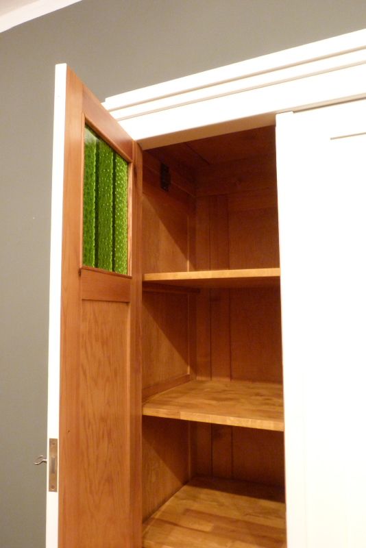 Antike Schränke, Jugendstil Kleiderschrank, Fichte weiss lasiert um 1910