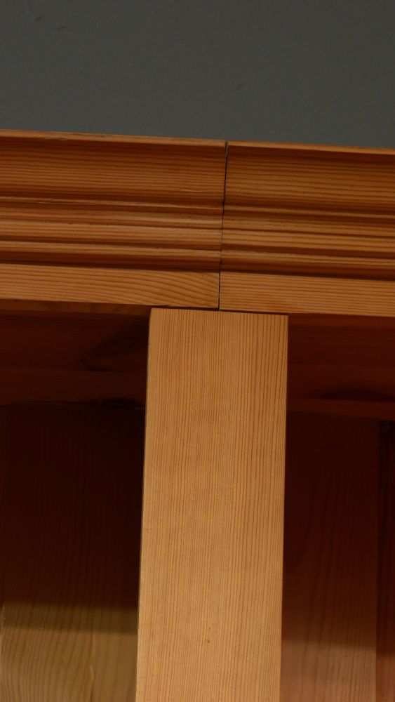 Bücherregal Massivholz, Kiefer, klassisch gestaltet